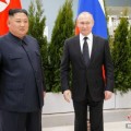 安吉金正恩致贺电祝普京身体健康：朝鲜永远同俄罗斯站在一起